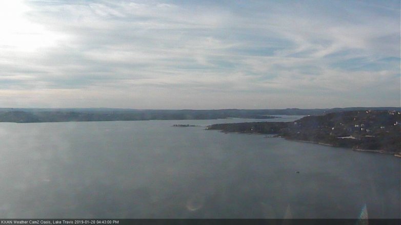Lake Travis webcam, January 20, 2019 3:45 PM CT
