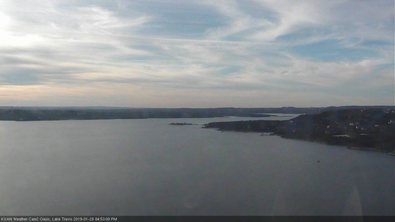 Lake Travis webcam, January 20, 2019 3:55 PM CT