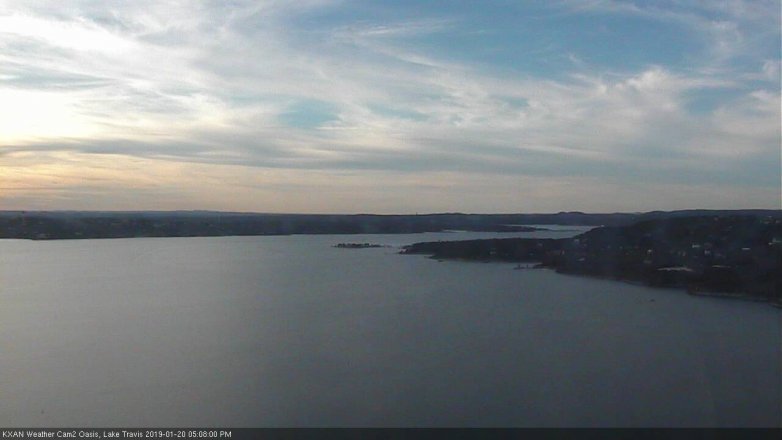 Lake Travis webcam, January 20, 2019 4:10 PM CT