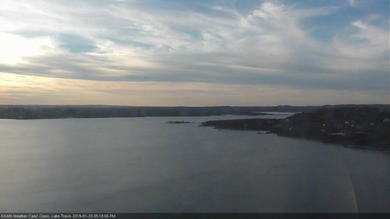 Lake Travis webcam, January 20, 2019 4:20 PM CT