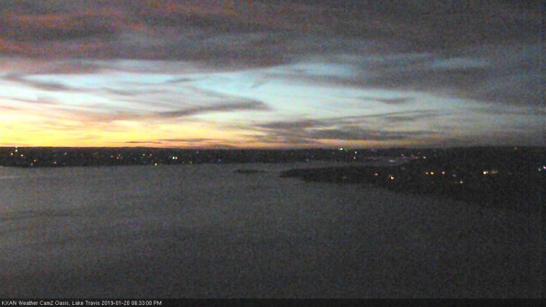 Lake Travis webcam, January 20, 2019 5:35 PM CT
