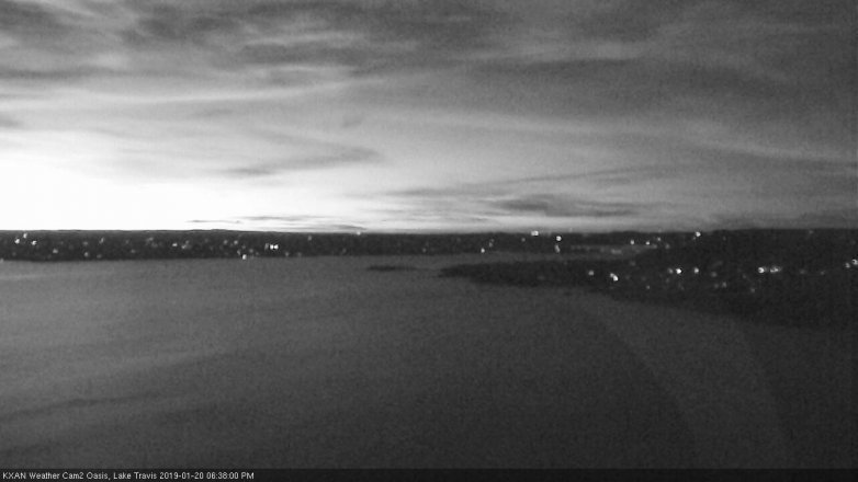 Lake Travis webcam, January 20, 2019 5:40 PM CT