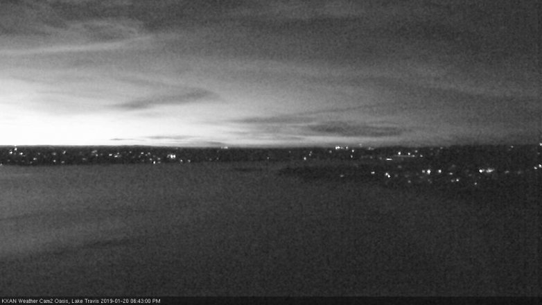 Lake Travis webcam, January 20, 2019 5:45 PM CT