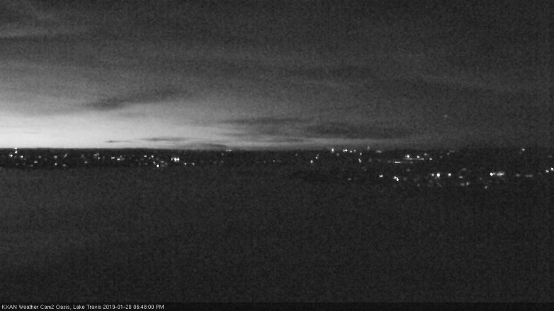Lake Travis webcam, January 20, 2019 5:50 PM CT