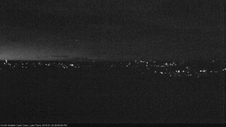 Lake Travis webcam, January 20, 2019 6:00 PM CT