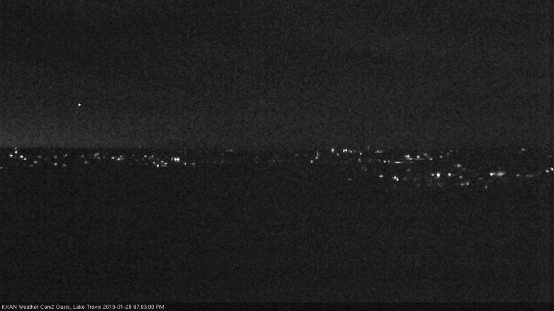 Lake Travis webcam, January 20, 2019 6:05 PM CT