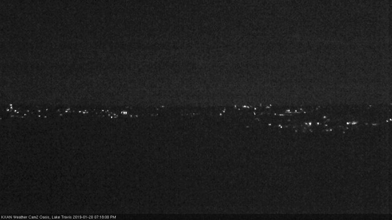 Lake Travis webcam, January 20, 2019 6:20 PM CT