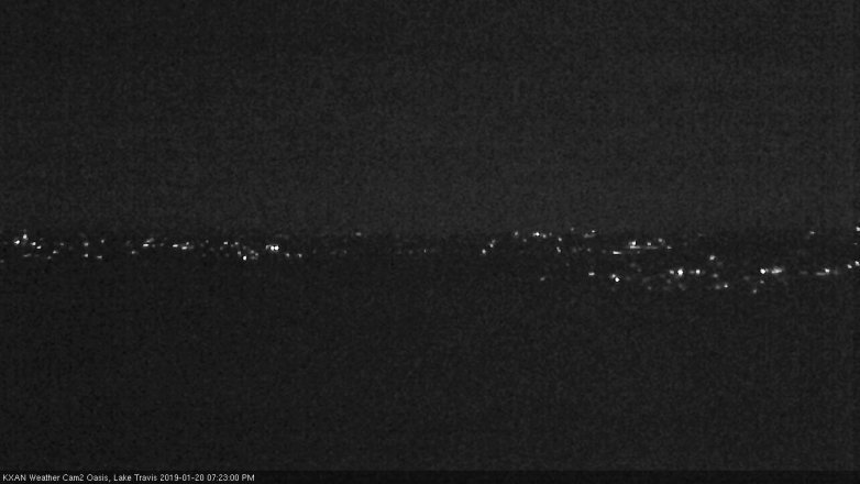 Lake Travis webcam, January 20, 2019 6:25 PM CT