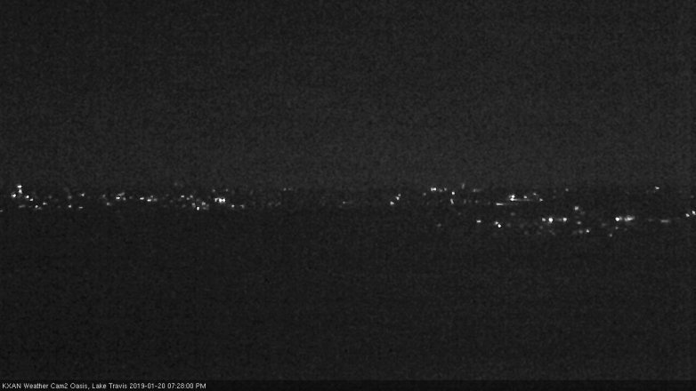 Lake Travis webcam, January 20, 2019 6:30 PM CT