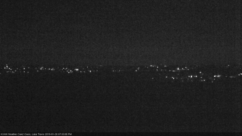 Lake Travis webcam, January 20, 2019 6:35 PM CT