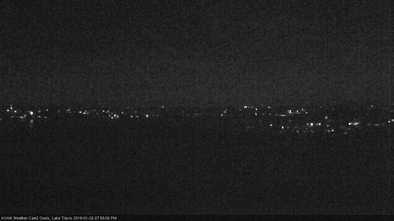 Lake Travis webcam, January 20, 2019 7:00 PM CT