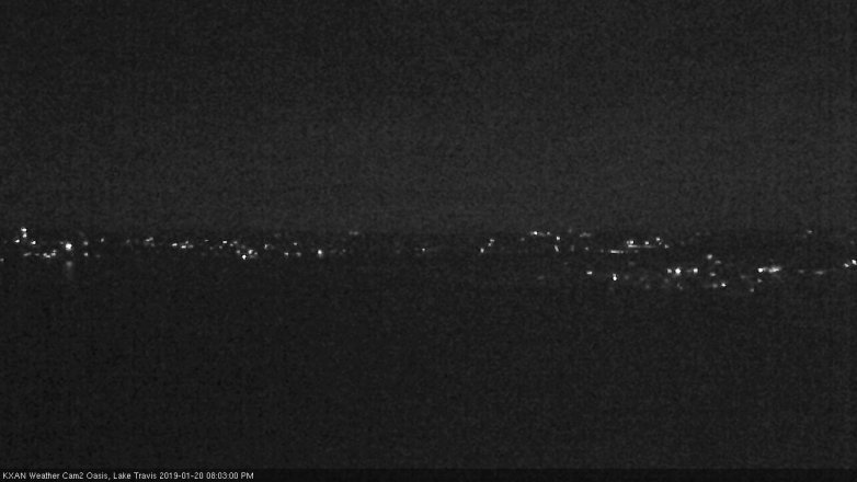 Lake Travis webcam, January 20, 2019 7:05 PM CT