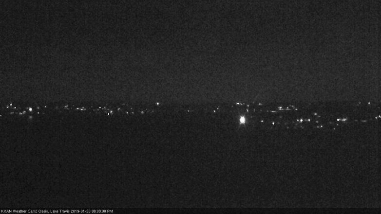 Lake Travis webcam, January 20, 2019 7:10 PM CT