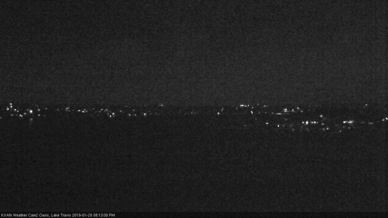 Lake Travis webcam, January 20, 2019 7:15 PM CT
