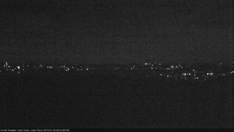 Lake Travis webcam, January 20, 2019 7:25 PM CT