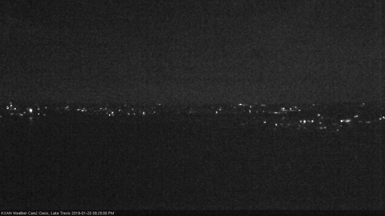 Lake Travis webcam, January 20, 2019 7:30 PM CT