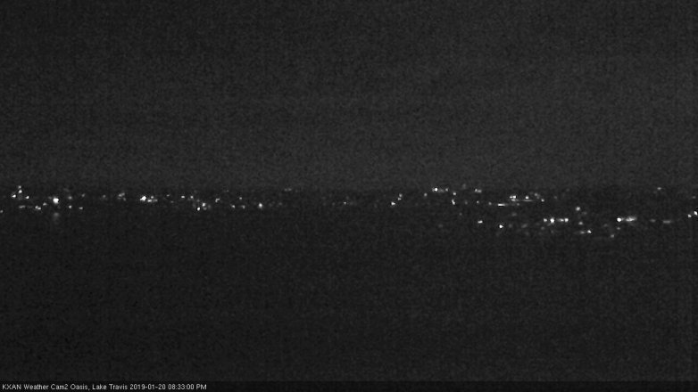 Lake Travis webcam, January 20, 2019 7:35 PM CT