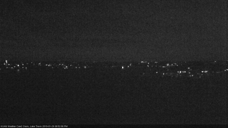 Lake Travis webcam, January 20, 2019 7:55 PM CT