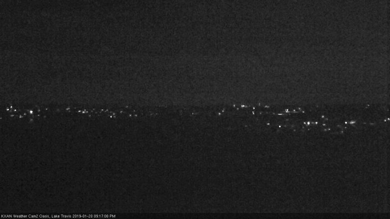 Lake Travis webcam, January 20, 2019 8:20 PM CT