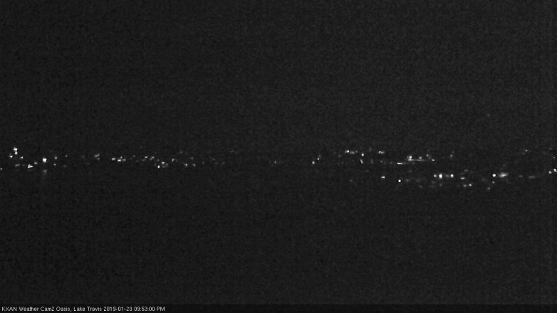 Lake Travis webcam, January 20, 2019 8:55 PM CT