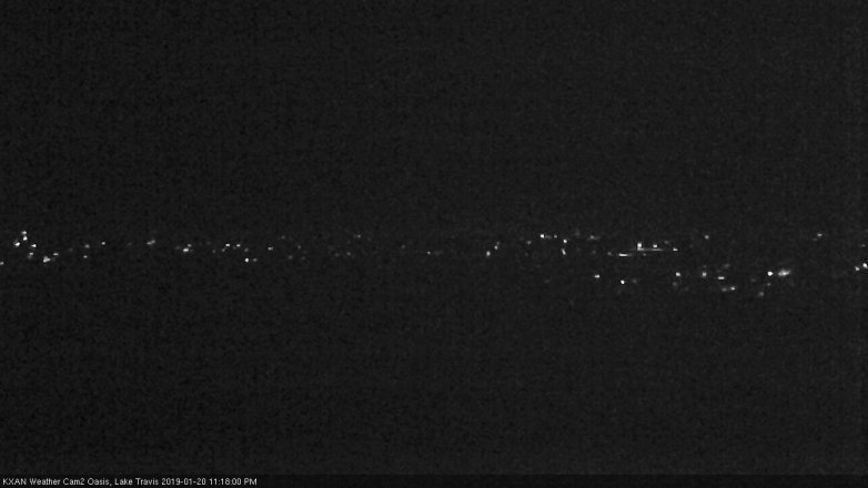 Lake Travis webcam, January 20, 2019 10:20 PM CT