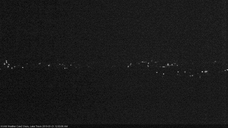 Lake Travis webcam, January 20, 2019 11:05 PM CT