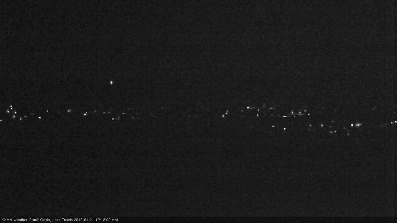 Lake Travis webcam, January 20, 2019 11:20 PM CT