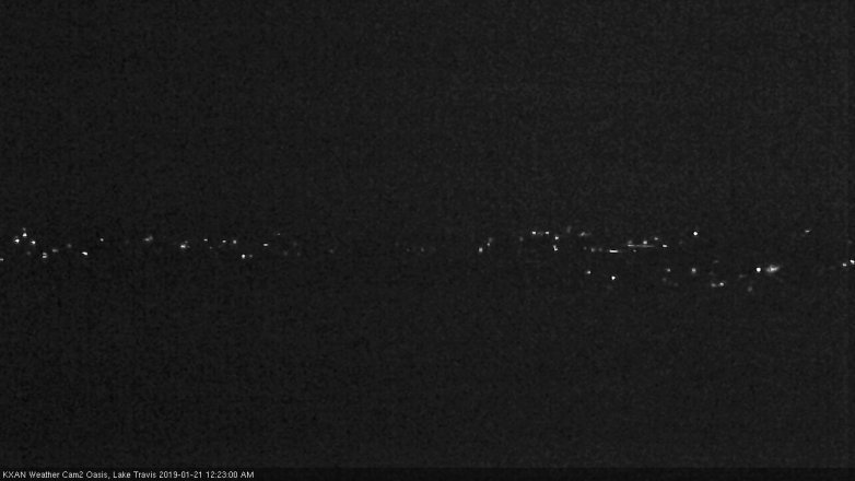 Lake Travis webcam, January 20, 2019 11:25 PM CT