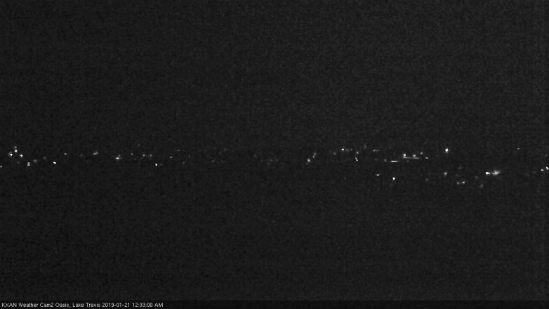 Lake Travis webcam, January 20, 2019 11:35 PM CT