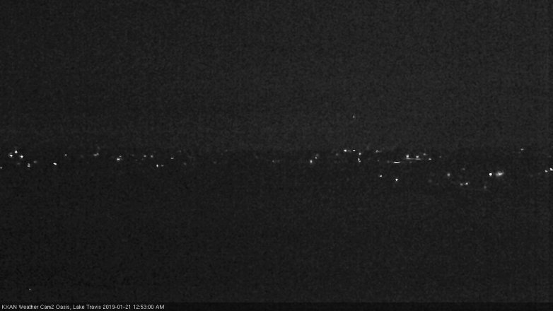 Lake Travis webcam, January 20, 2019 11:55 PM CT