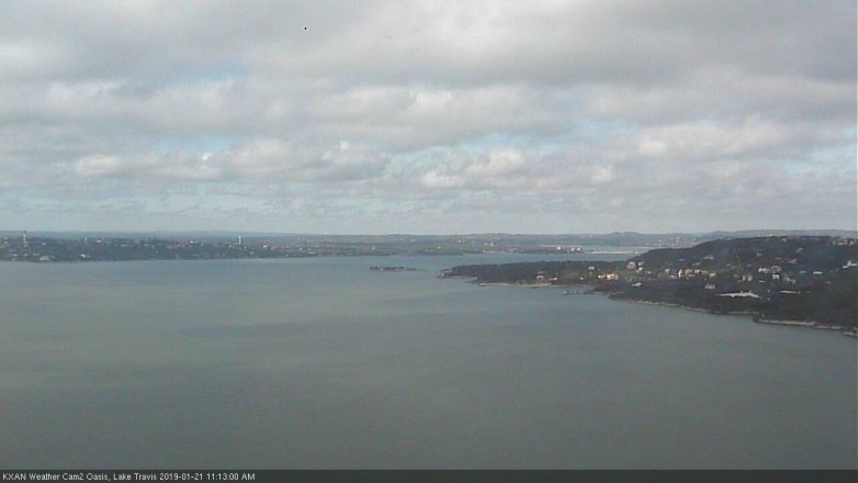 Lake Travis webcam, January 21, 2019 10:15 AM CT