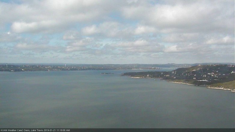 Lake Travis webcam, January 21, 2019 10:20 AM CT