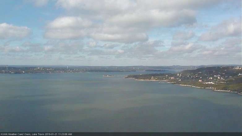 Lake Travis webcam, January 21, 2019 10:25 AM CT