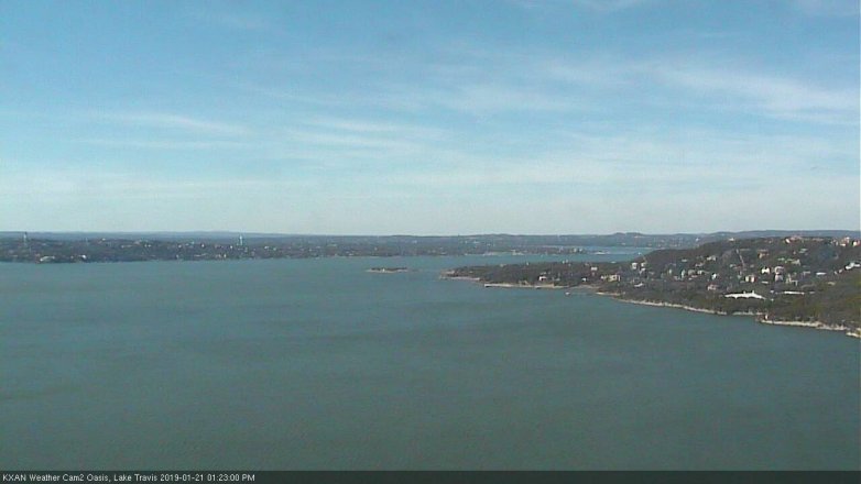 Lake Travis webcam, January 21, 2019 12:25 PM CT