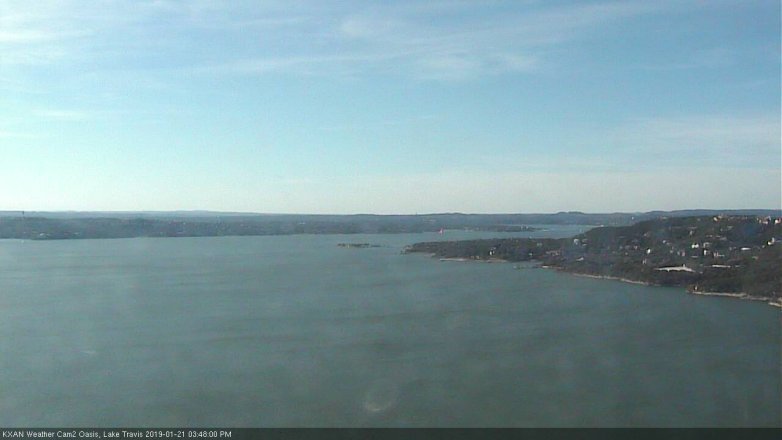 Lake Travis webcam, January 21, 2019 2:50 PM CT