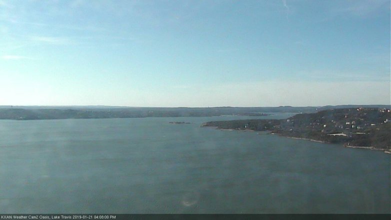 Lake Travis webcam, January 21, 2019 3:10 PM CT