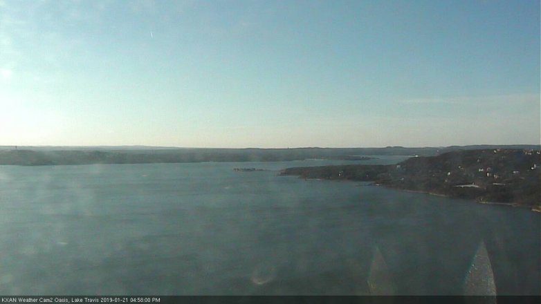 Lake Travis webcam, January 21, 2019 4:00 PM CT