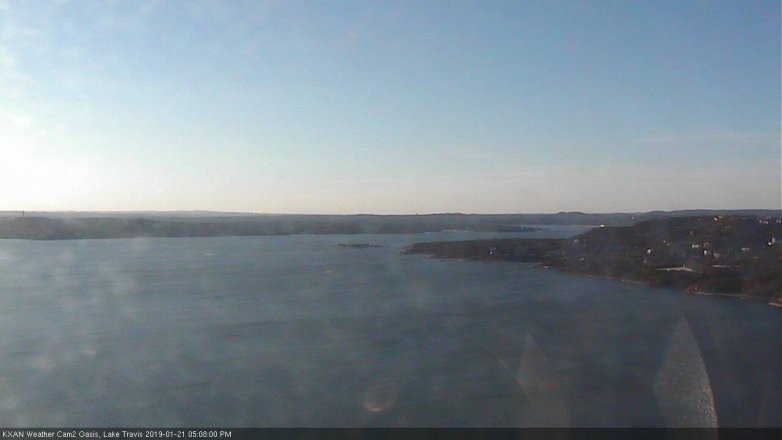 Lake Travis webcam, January 21, 2019 4:10 PM CT