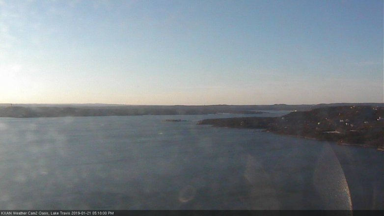 Lake Travis webcam, January 21, 2019 4:20 PM CT