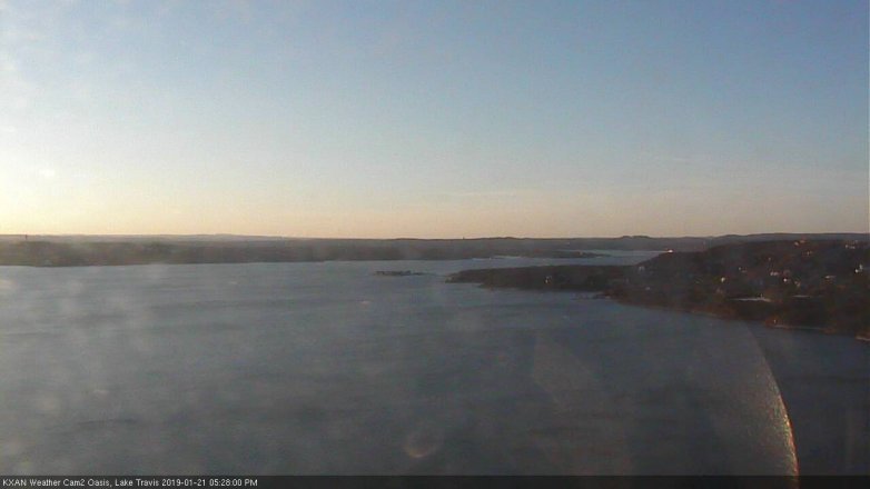 Lake Travis webcam, January 21, 2019 4:30 PM CT