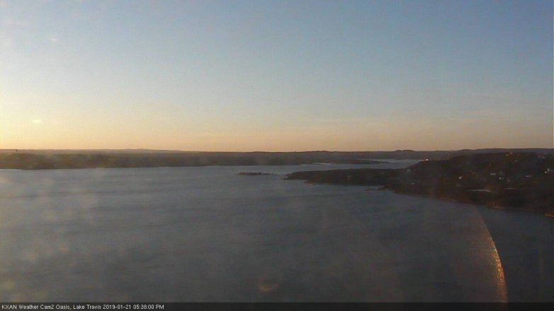 Lake Travis webcam, January 21, 2019 4:40 PM CT