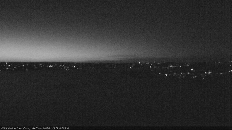 Lake Travis webcam, January 21, 2019 5:50 PM CT