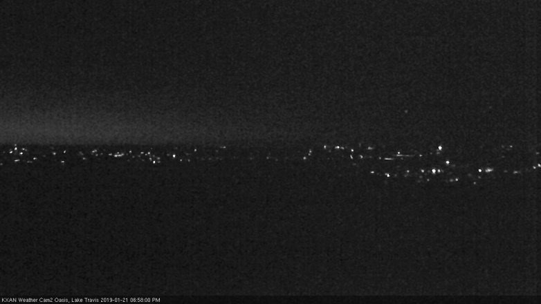 Lake Travis webcam, January 21, 2019 6:00 PM CT