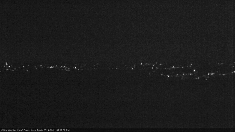 Lake Travis webcam, January 21, 2019 6:10 PM CT