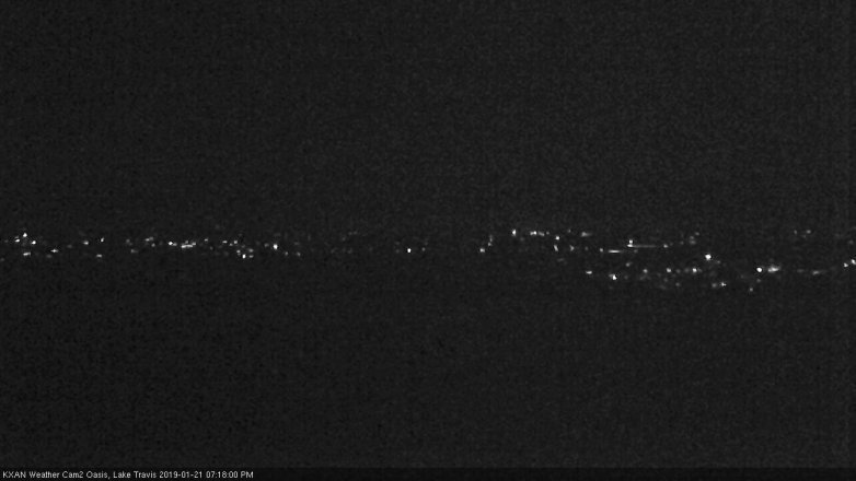 Lake Travis webcam, January 21, 2019 6:20 PM CT