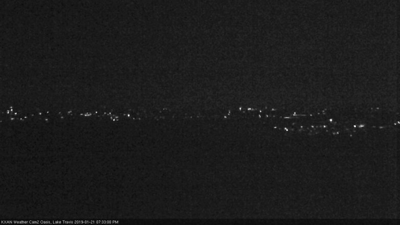 Lake Travis webcam, January 21, 2019 6:35 PM CT