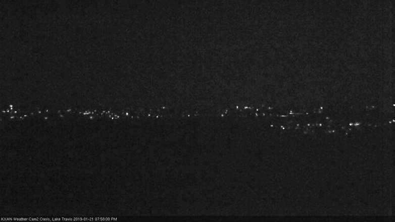 Lake Travis webcam, January 21, 2019 7:00 PM CT