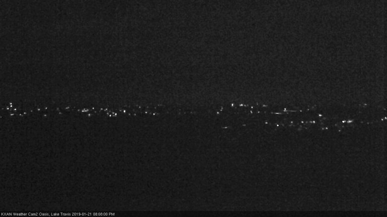 Lake Travis webcam, January 21, 2019 7:10 PM CT