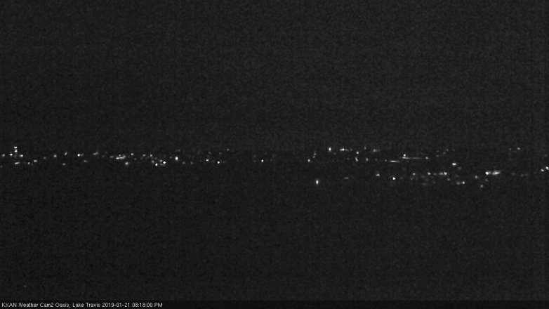 Lake Travis webcam, January 21, 2019 7:20 PM CT