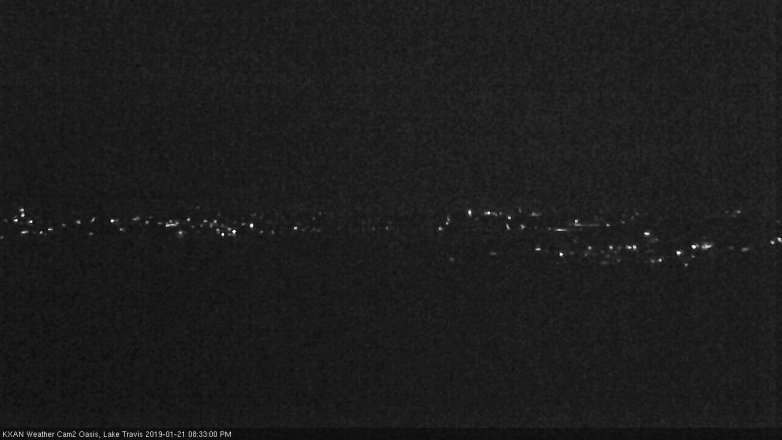 Lake Travis webcam, January 21, 2019 7:35 PM CT
